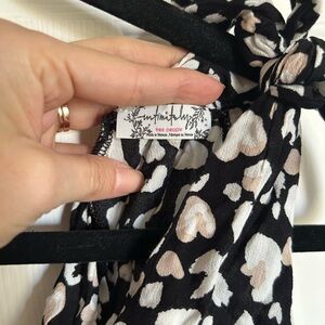 Free People Intimately Black and Cream Patterned body